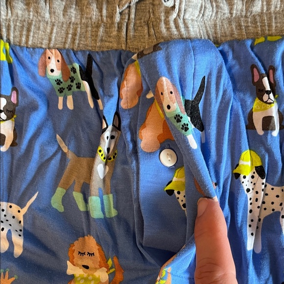 Little Sleepies Blue Animal Print Pajama Pants - Picture 5 of 6